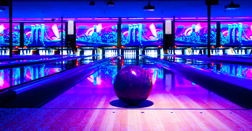A modern day bowling alley